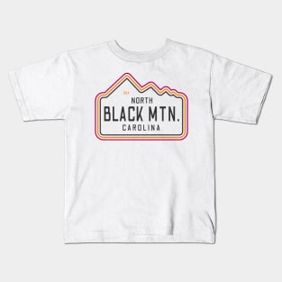 Visiting NC Mountain Cities Black Mountain, NC Neon Range Kids T-Shirt